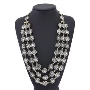 Layered Bohemian Bronze Statement Necklace